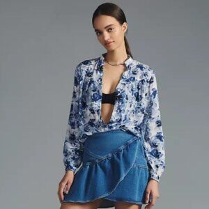 Cloth & Stone Shirred Shirt